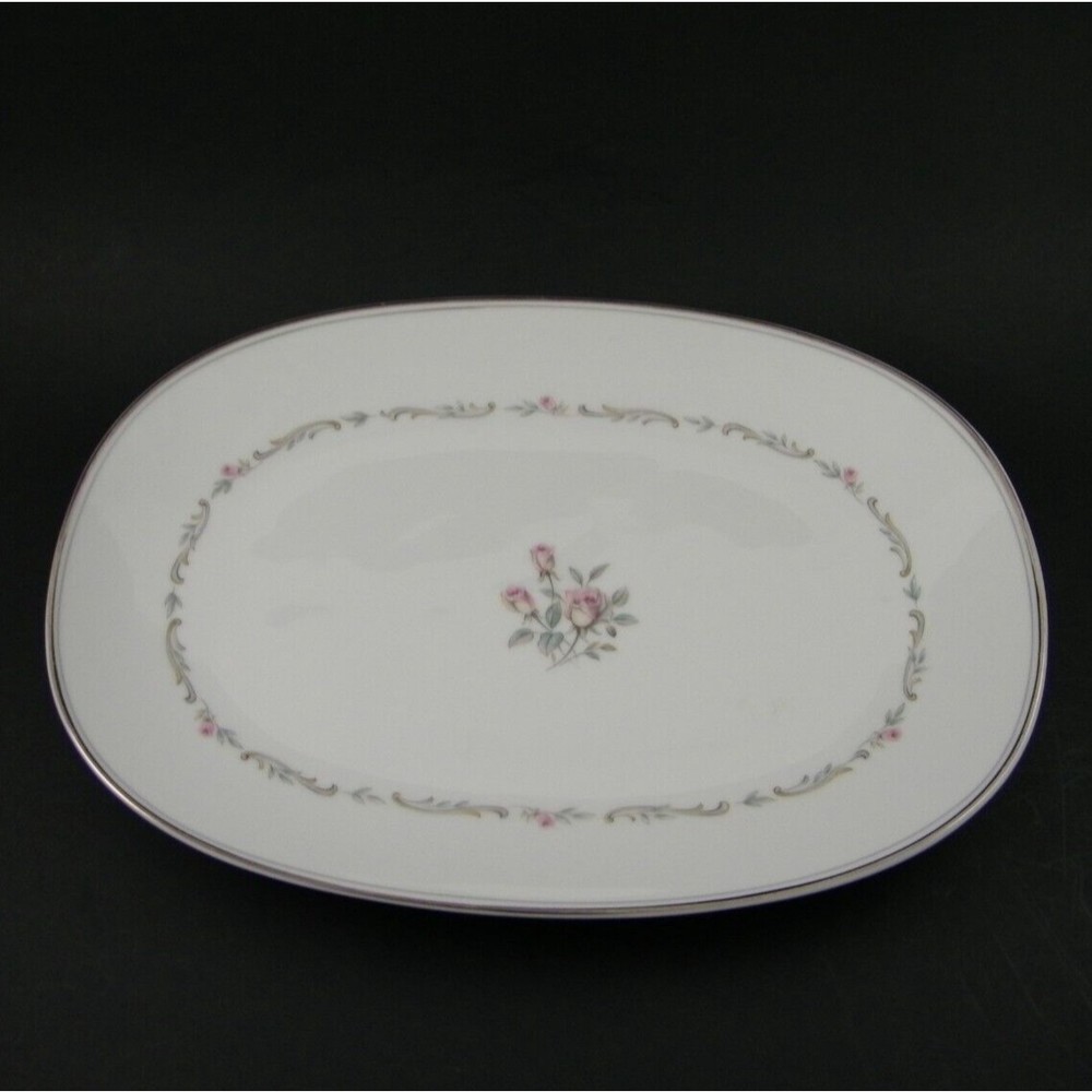 Noritake Mayfair  13.5" Serving Platter  Made In Japan # 6109 Pink Rose